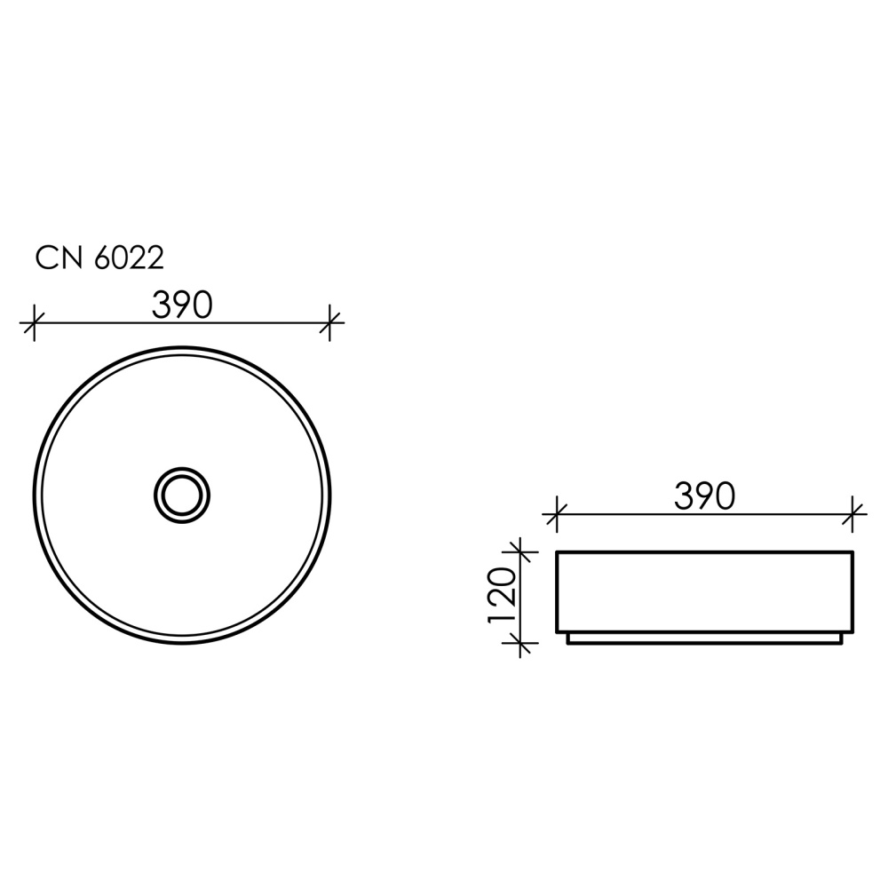 Накладная раковина Ceramica Nova ELEMENT CN6022
