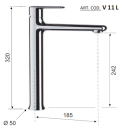 Смеситель Remer для раковины RR V11L