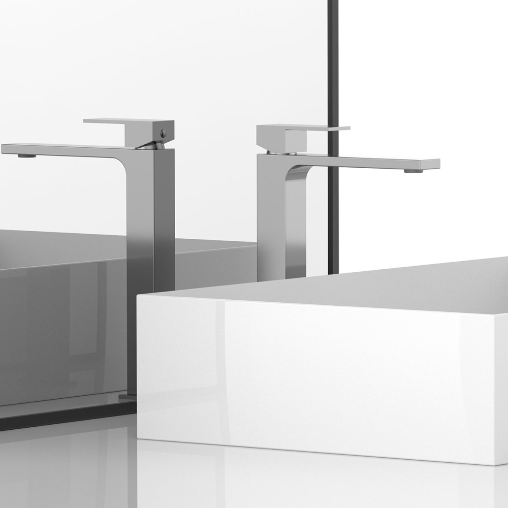 Фото Смеситель для раковины Vincea Cube (VBF-1C02CH) хром