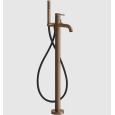 Смеситель для ванны и душа Gessi 316 Bath-Shower 54028#708, медь брашированная/шлифованная PVD (Copp