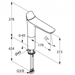 Фото Смеситель для раковины Kludi Ambienta (532960575) хром