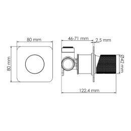 Смеситель для душа WasserKRAFT Tauber (6451) Никель