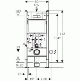 Инсталляция Geberit с безободковым унитазом Duravit Starck 3 458.125.21.1/45270900A1/0063890000, бел