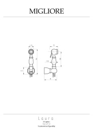 Гигиенический набор Migliore Laura 20098 хром