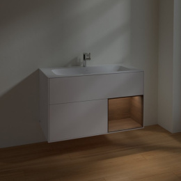 Villeroy Boch Finion F040GNMT Тумба под раковину 996х498 мм (walnut veneer/white matt)