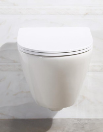 Инсталляция BelBagno с безободковым унитазом BelBagno Alpha BB300CHR, сиденье микролифт