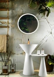 Столик для ванной Gessi Cono (45930#521) белый, матовый
