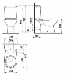 Унитаз-компакт Jika Olymp 8.2261.4.000.242.9