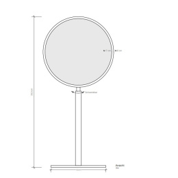 Косметическое зеркало Decor Walther (0116100), хром