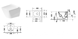 Подвесной унитаз Duravit Viu 25730900001, белый