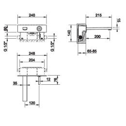 Смеситель для раковины Gessi Rettangolo (20685#031) хром