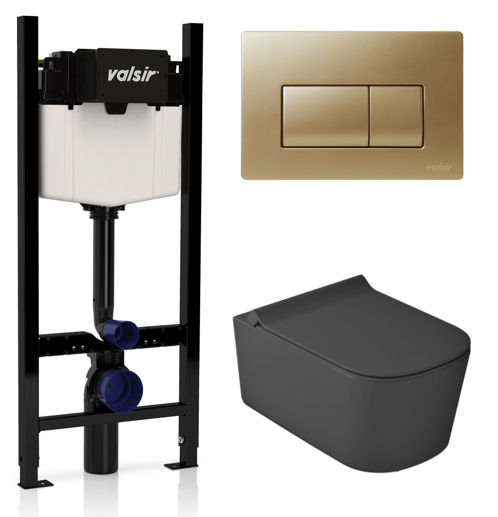 Фото KIT VSMG 5486NEMT Slim P1 Комплект инсталляции 4 в 1, WINNER S BLOCK VS0853202, унитаз MEG11PRO 5486