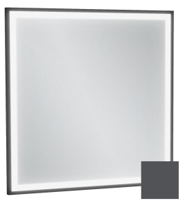 Зеркало Jacob Delafon Allure EB1433-S17, 60 х 60 см, с подсветкой, лакированная рама серый антрацит 