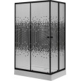 Душевой уголок Niagara Eco NG- 012-14Q BLACK(1200х800х1950) низкий поддон