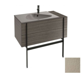 Тумба под раковину Jacob Delafon Nouvelle Vague 100 см, EB3031-NR2, цвет - коричневая кожа