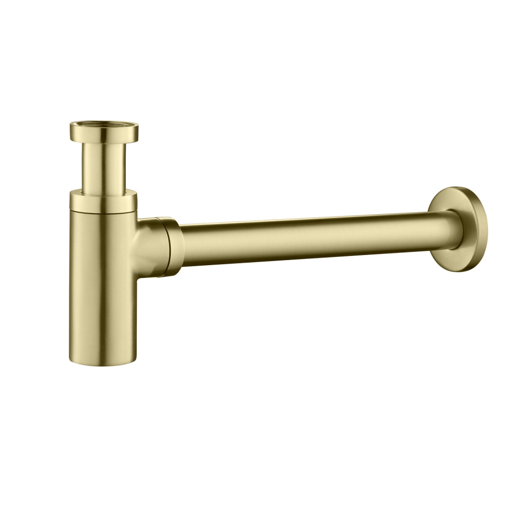 Фото Сифон для раковины Timo 958/17L золото матовое