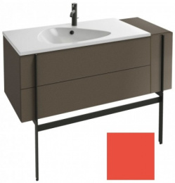 Тумба под раковину Jacob Delafon Nouvelle Vague 120см, EB3034-S44, 3 ящика, с выступом, цвет - алый 