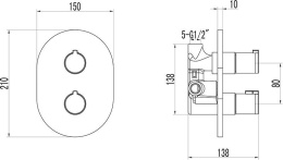 Cмеситель термостатический Ravak  (X070095), хром