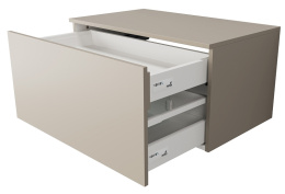Velvex UNIQUE UNIT tpUNI.80.H40.Y.VY-215 Тумба подвесная выс. 40, выдв. ящик, внутр. ящик, бежевый ш