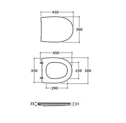 Фото Сидение с крышкой для унитаза Globo 4ALL (MDR20BO) хром