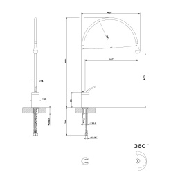 Смеситель для раковины Gessi Goccia (33606#031) хром