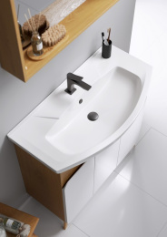 Тумба под раковину Aqwella Basic 85 BAS0108DZ Дуб золотой