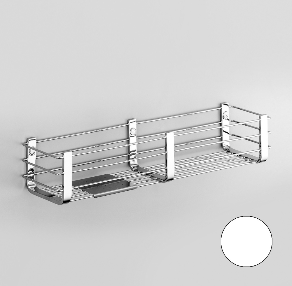 Фото Colombo Design Complementi B9633.BM Полка - решётка 44 см (белый - матовый)