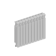 Радиатор, RIFAR, MONOLIT, MN-500-10, цвет-RAL 9016 (белый)