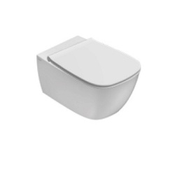 Фото Сидение с крышкой для унитаза Globo Genesis (GN020BI) хром, белый