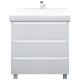 1Marka У57594 Тумба Кода 60Н 3в.я. Белый глянец, МДФ