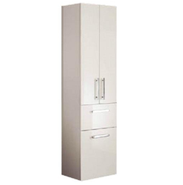 Фото Pelipal Cassca Шкаф-колонна, 2 дверцы, 1 выдв.ящик, 1 корзина для белья ,2 стеклян. полки, COMFORT, 