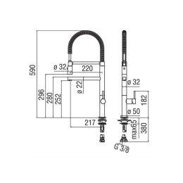 Nobili Acquerelli AQ93300/50CR Смеситель для кухни (хром)