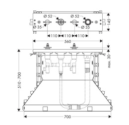 Внутренний механизм Hansgrohe (14445180)