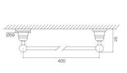 FIMA Carlo Frattini Victory F6060/40CR Полотенцедержатель на 40 см