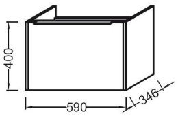 Фото Тумба под раковину Jacob Delafon XS EB697-NR, венге