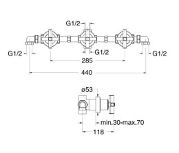 Cristina Exclusive EV11451 Смеситель для ванны
