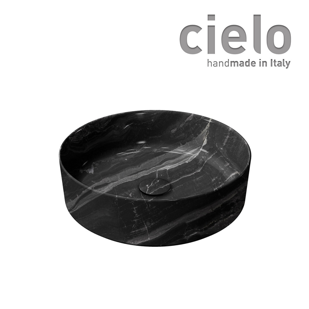 Ceramica CIELO Shui Comfort SHCOLAT40 BC - Раковина накладная Ø 40 см Breccia Arabescata