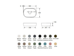 Relax Design LINFA SLIM LX01 luc LINFA SLIM Раковина накладная