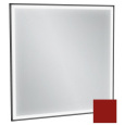 Зеркало Jacob Delafon Allure EB1435-S08, 80 х 80 см, с подсветкой, лакированная рама темно-красный с