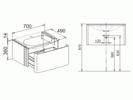 Тумба Keuco Elegance 31640383800