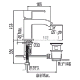 Фото Tres Cuadro Exclusive 60710302 Смеситель для раковины