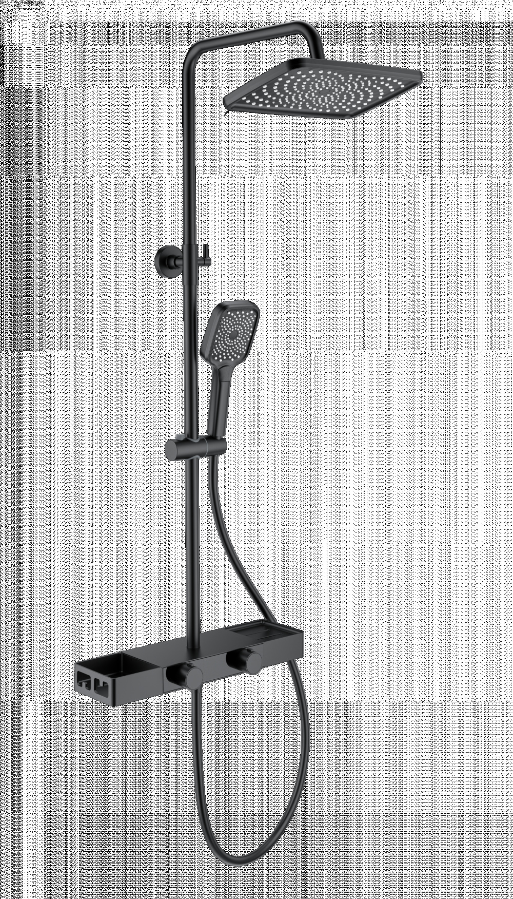 Душевая система Wonzon&Woghand (WW-B3552-MB) Черный