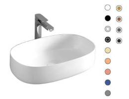 Раковина накладная 55 см ArtCeram Cognac (COL003 14 00) красный