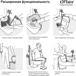 Фото Смеситель с гигиеническим душем Paini Bella BLPZ442 черный