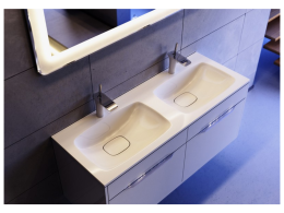 AQWELLA Malaga Mal.01.12/CD Повесная тумба с раковиной 120 см.