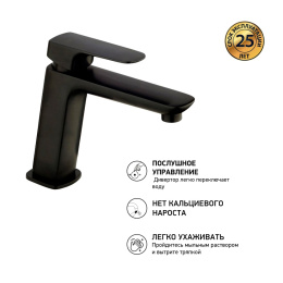 Фото Смеситель для раковины Paini Nove 09YO205ME черный
