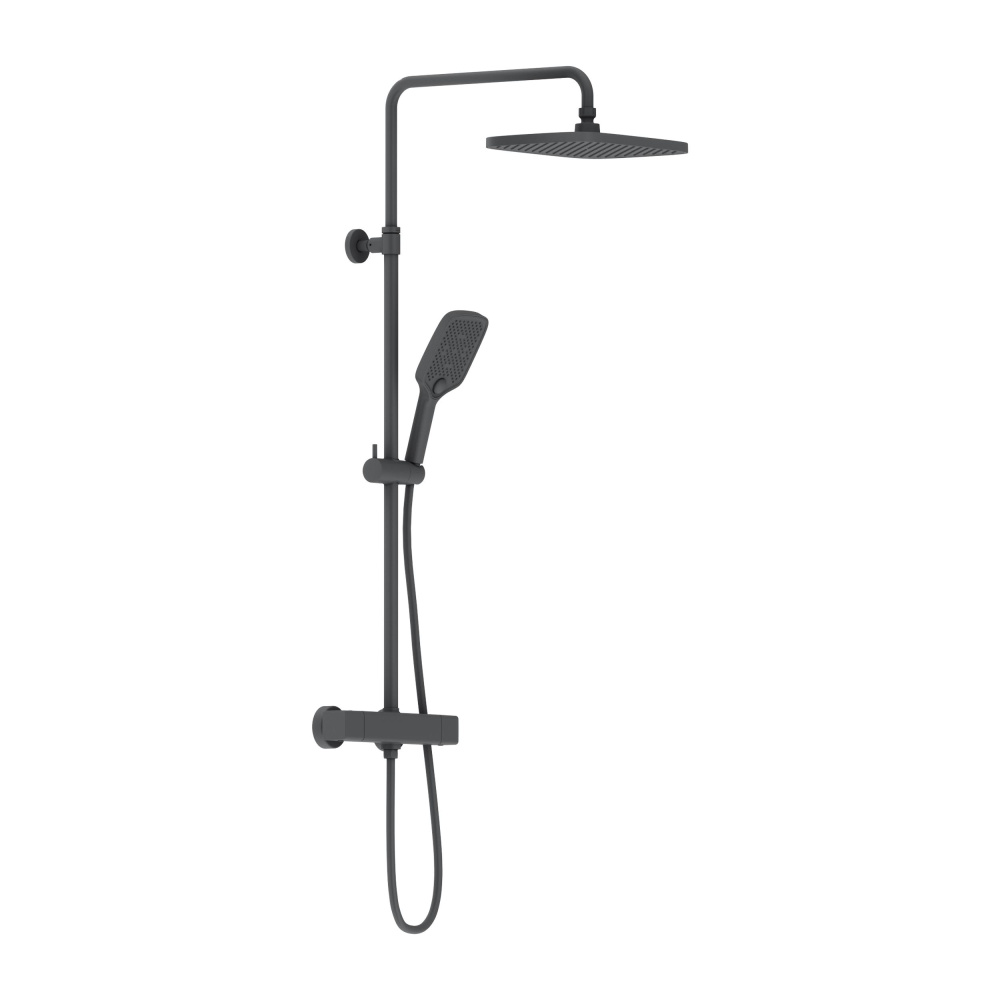Фото Душевая система с термостатом Damixa Gala (953800300) черный