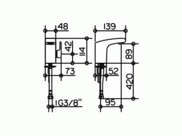 Смеситель для раковины Keuco Elegance 51608010100, хром