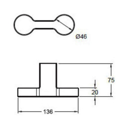 Фото Крючок Jacob Delafon Singulier 15218D-CP двойной