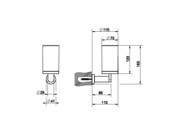 Фото Стакан настенный Gessi Emporio (38809#031) хром